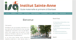 Desktop Screenshot of institutsainteanne.be